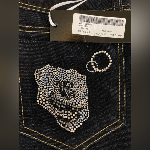 VERSACE - dark straight leg denim - Picture 7 of 7